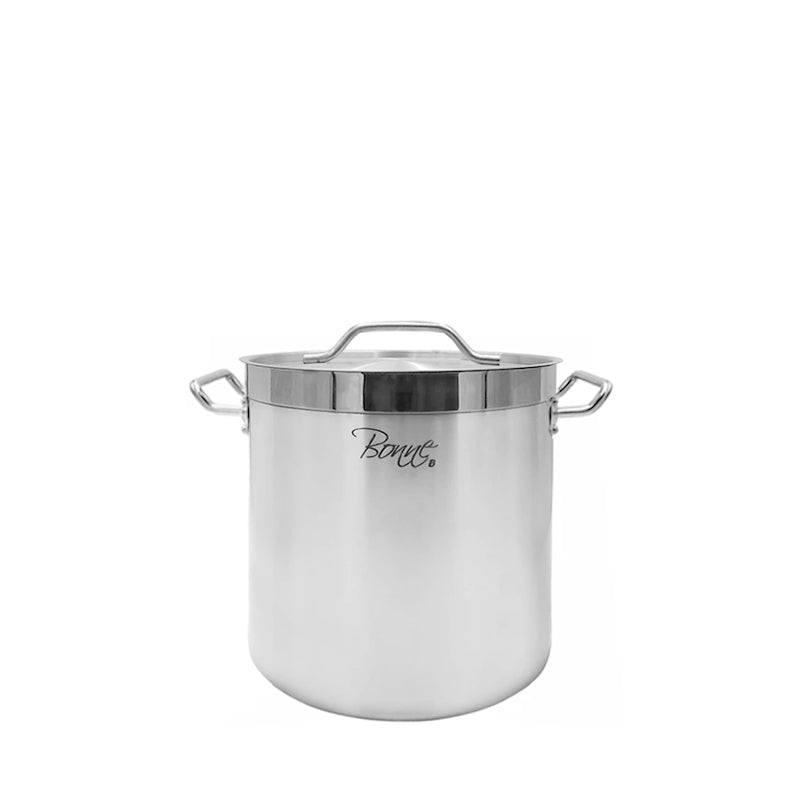 Olla de Acero Inoxidable de 25 Litros con Tapa (BONNEAI25LT)